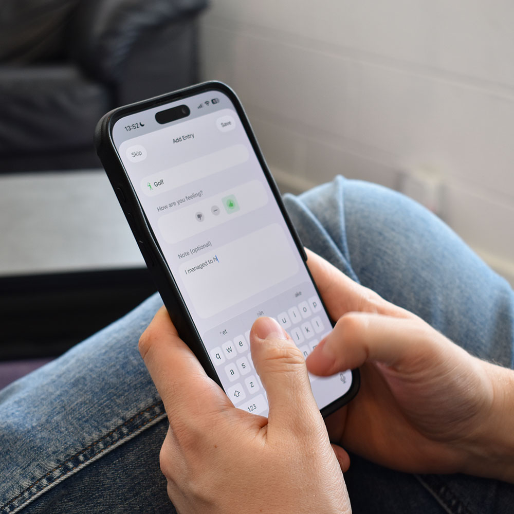 LoopDiary on iPhone — habit detail and progress
