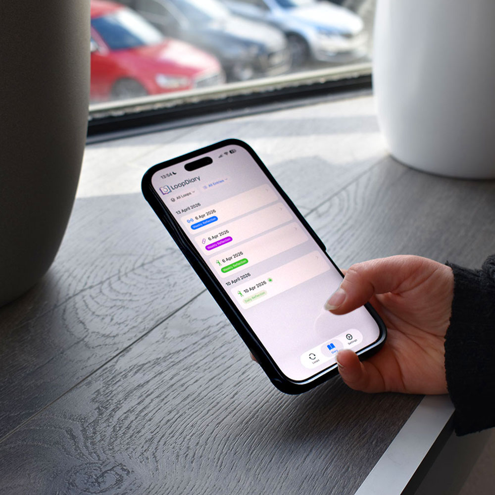 LoopDiary on iPhone — breakfast routine