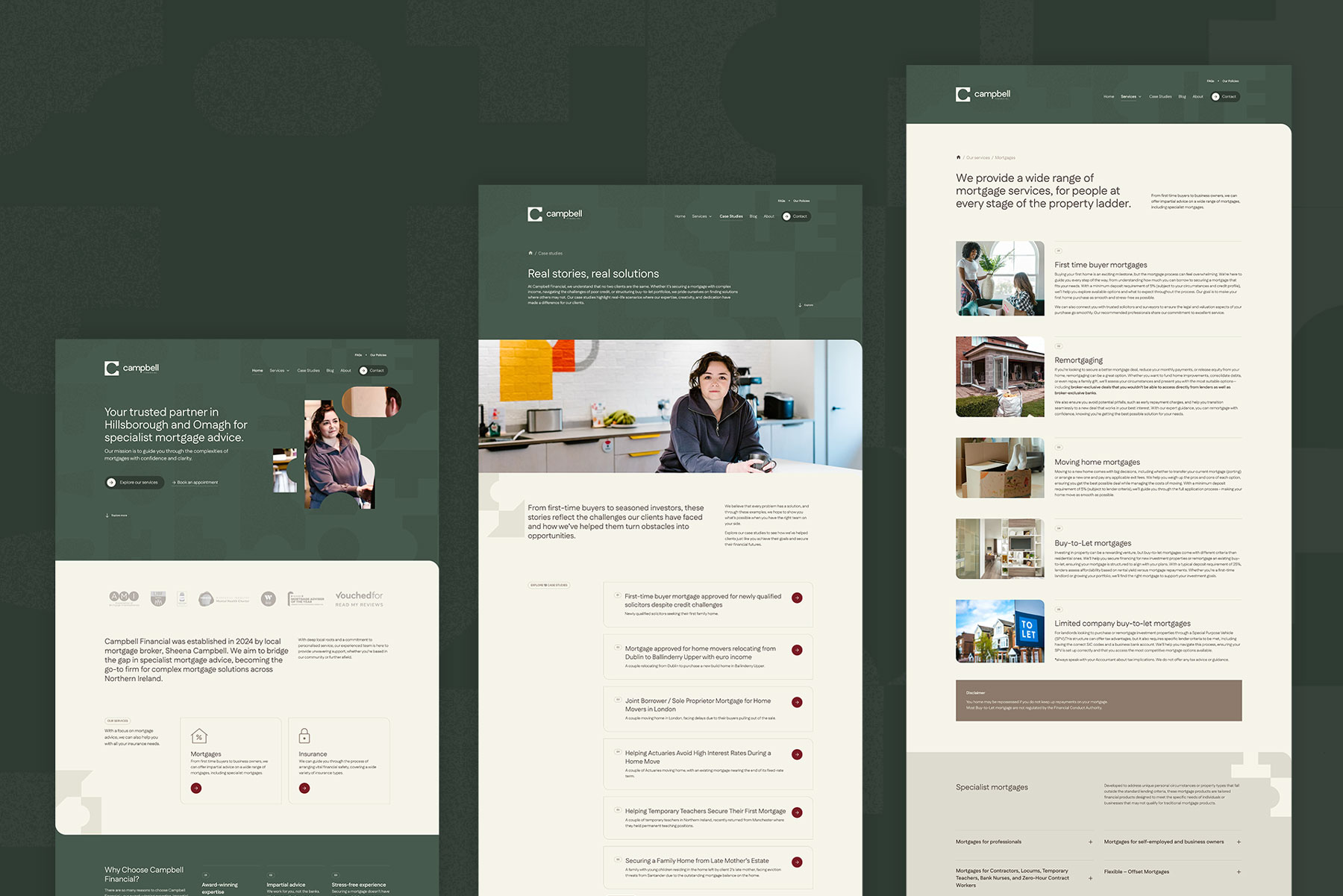 Campbell Financial Website Design by Element Seven responsive, modern