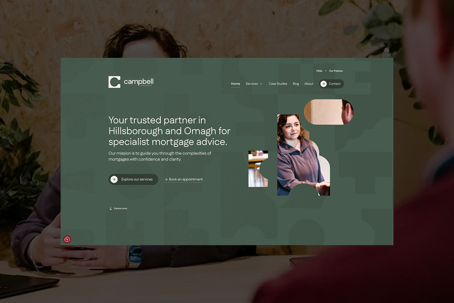 Campbell Financial Website Design by Element Seven responsive, modern