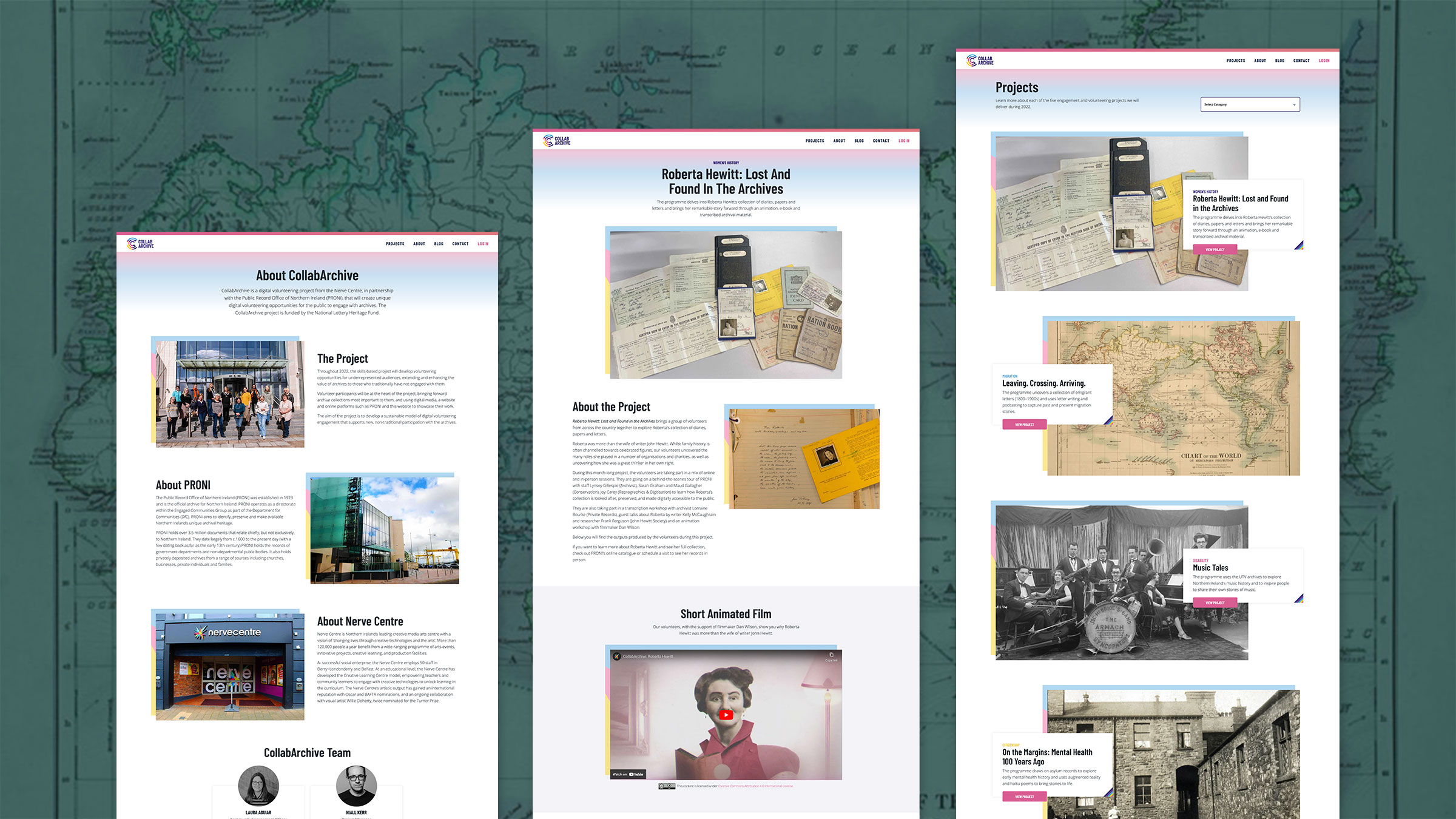 Collabarchive Website Design by Element Seven respinsive, modern