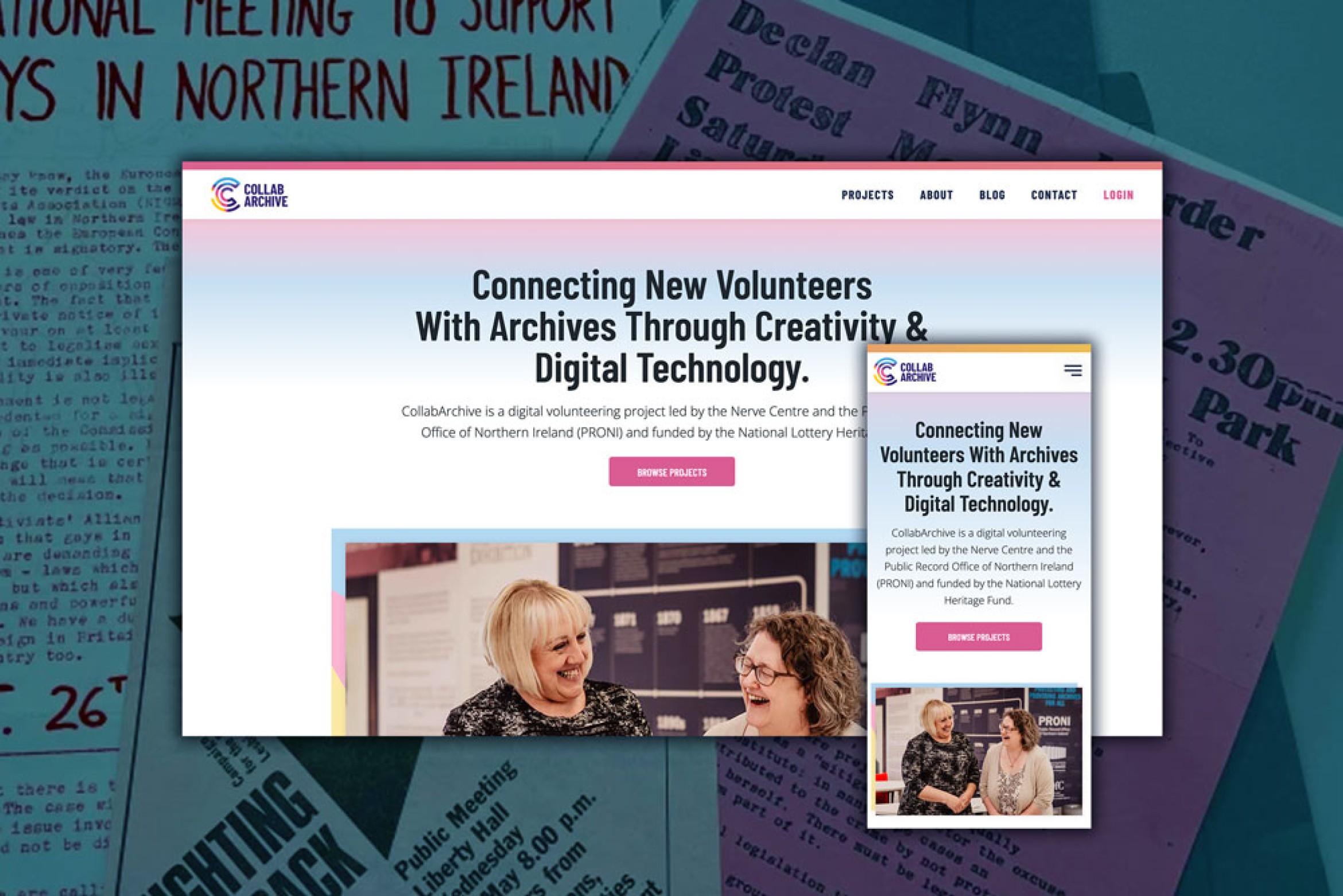 Collabarchive Website Design by Element Seven respinsive, modern