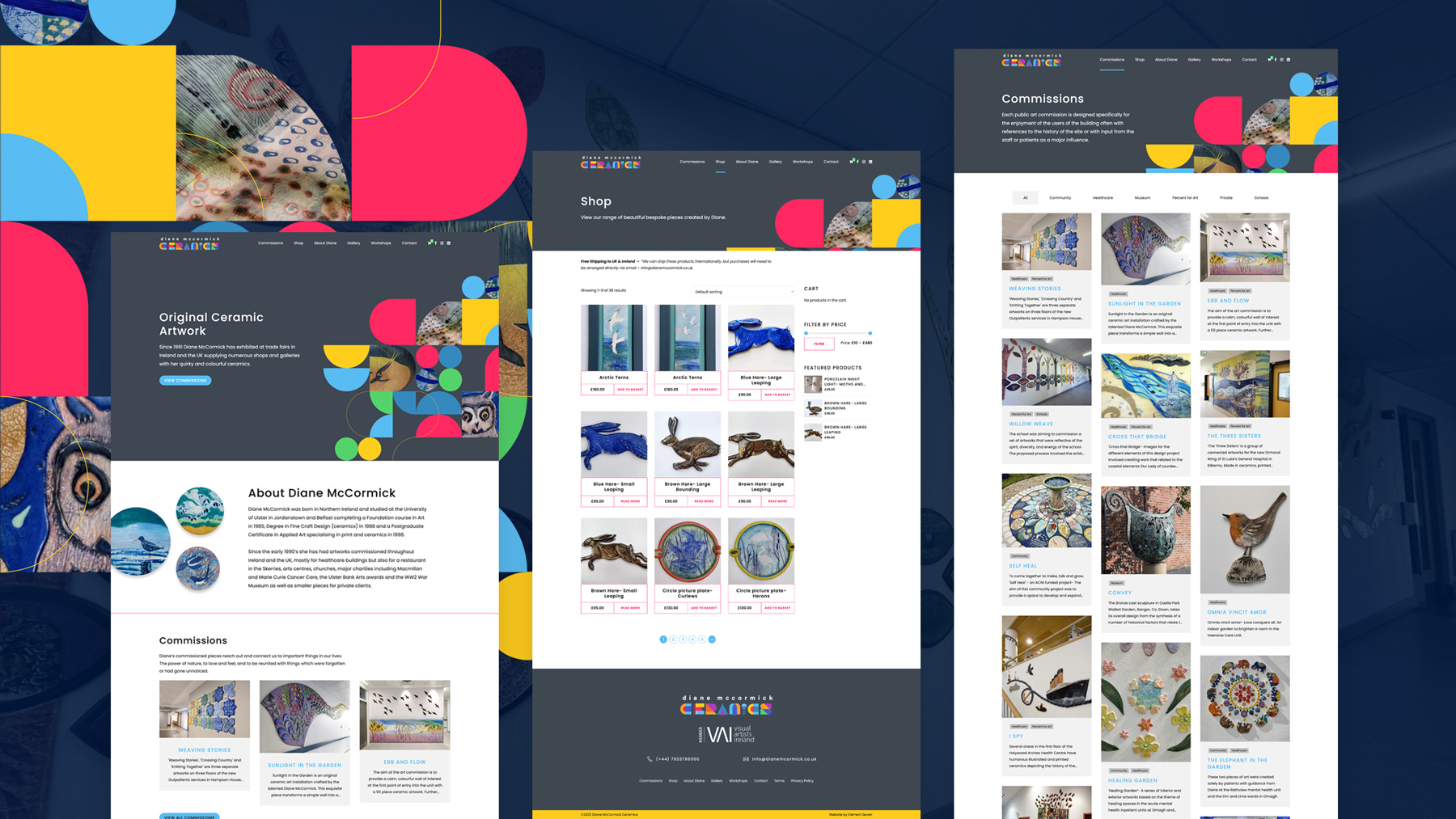 Diane McCormick Website Design by Element Seven responsive, modern