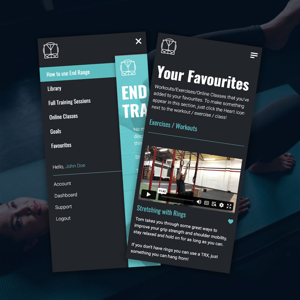 End Range Training - Tom Morrison Website Design by Element Seven respinsive, modern