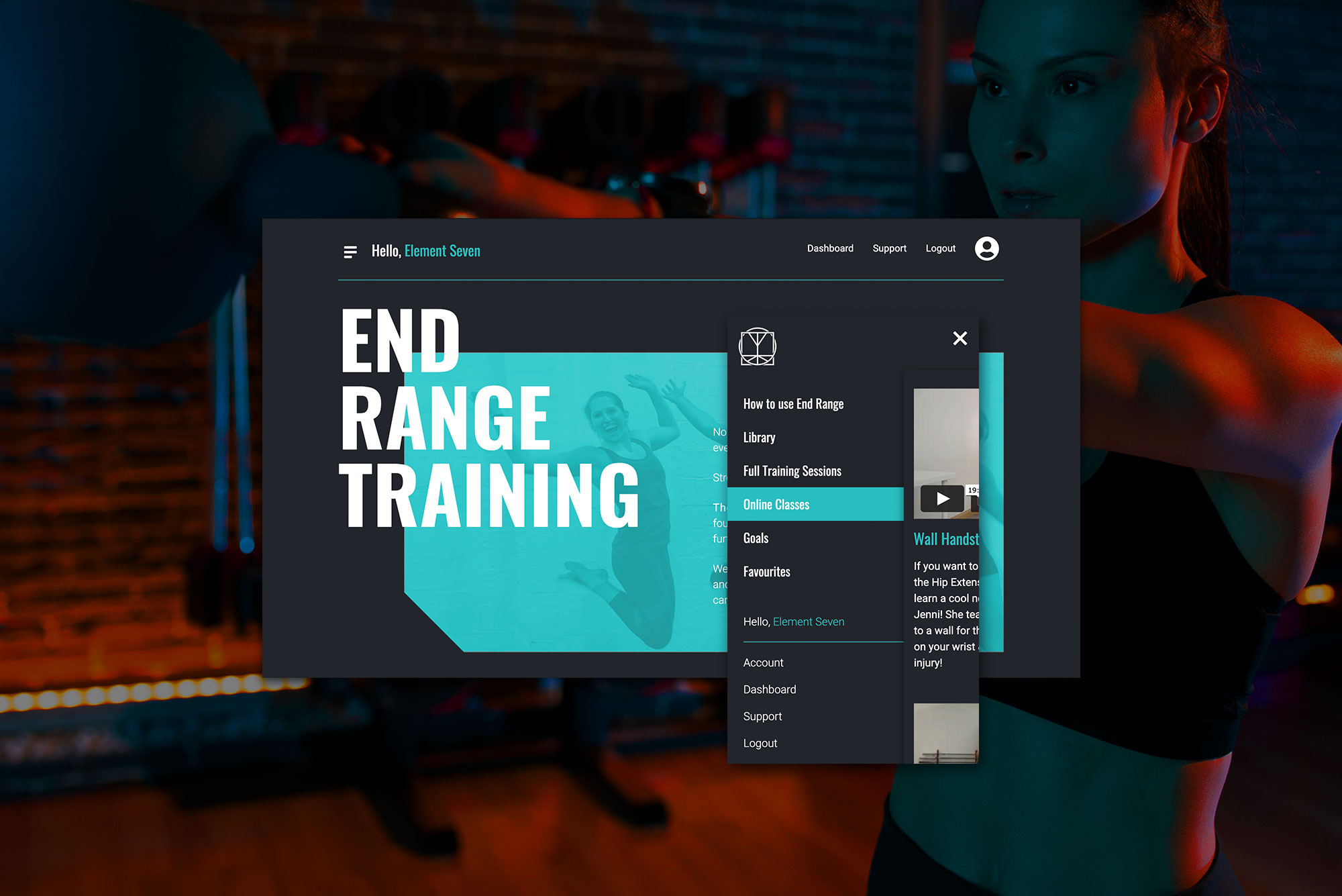 End Range Training - Tom Morrison Website Design by Element Seven respinsive, modern
