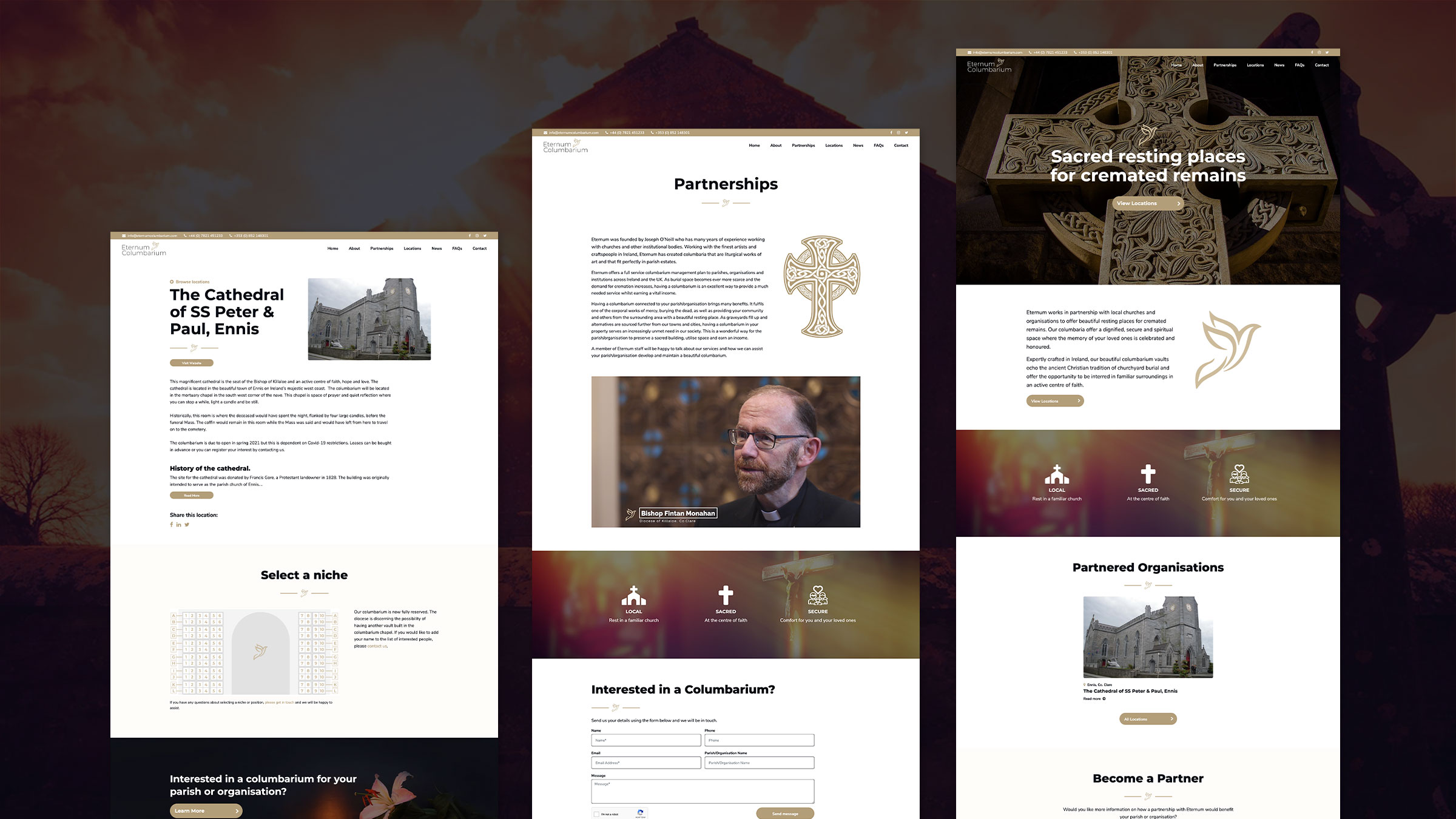 Eternum Website Design by Element Seven responsive, modern