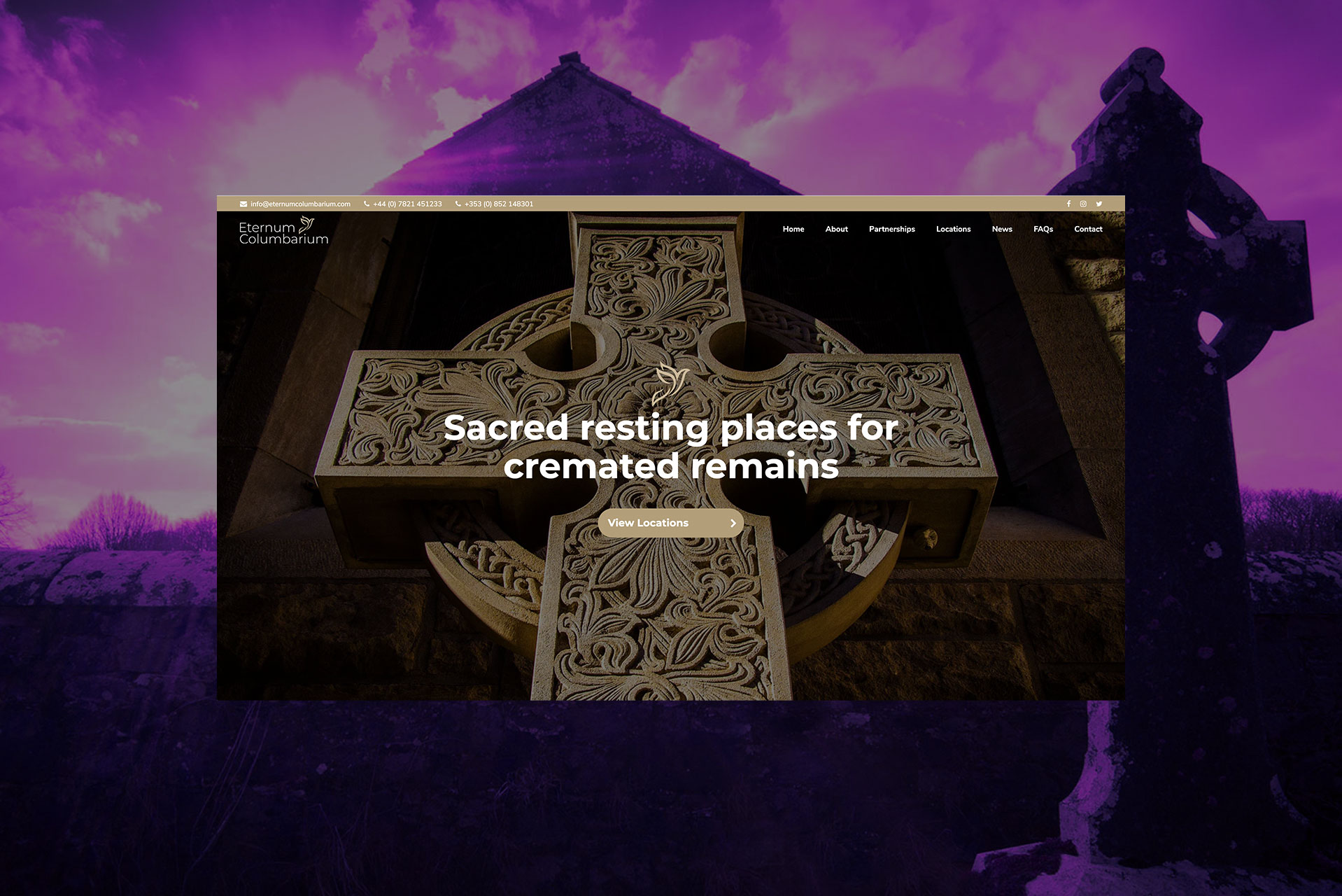 Eternum Website Design by Element Seven responsive, modern