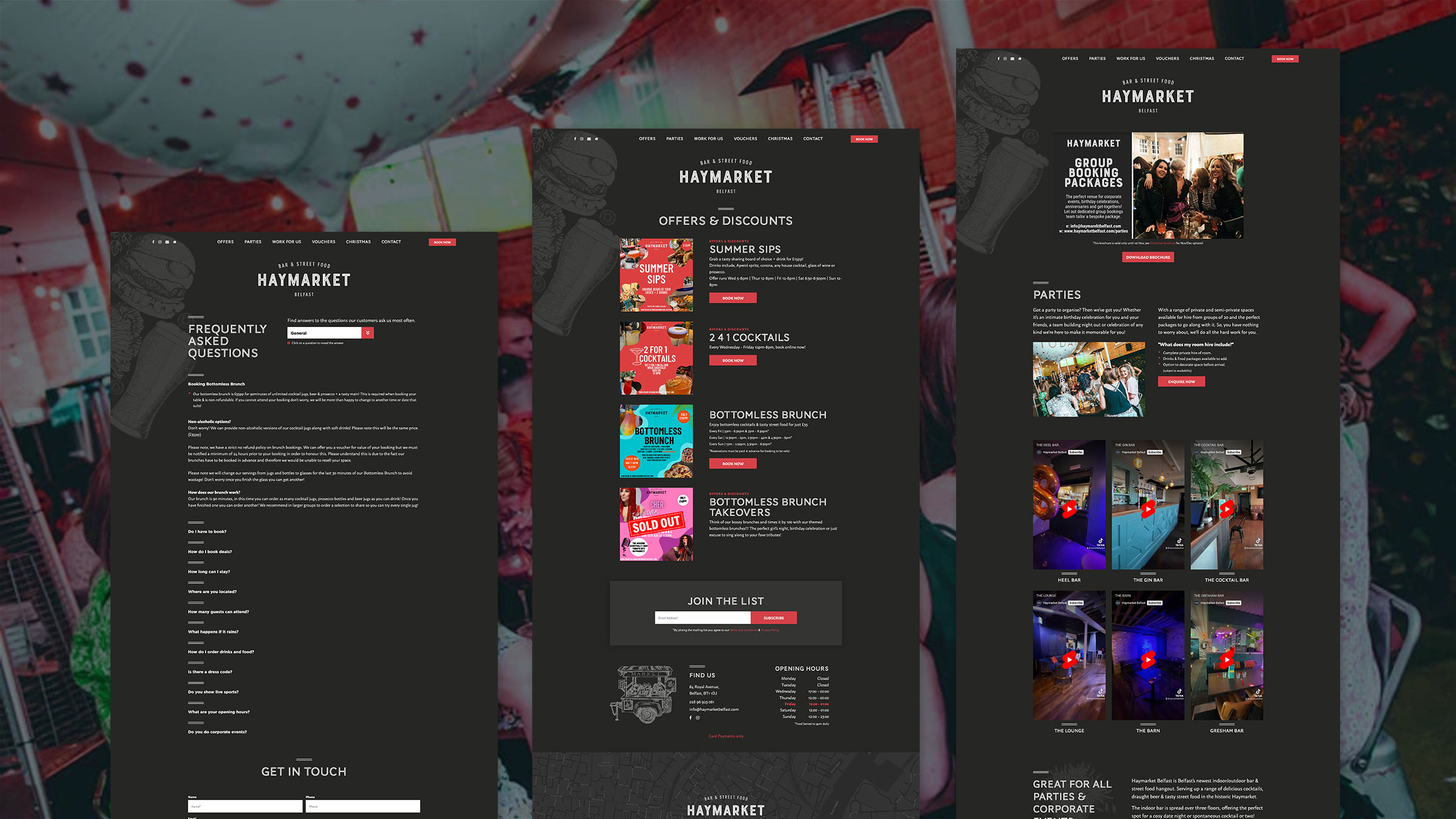 Haymarket Website Design by Element Seven respinsive, modern