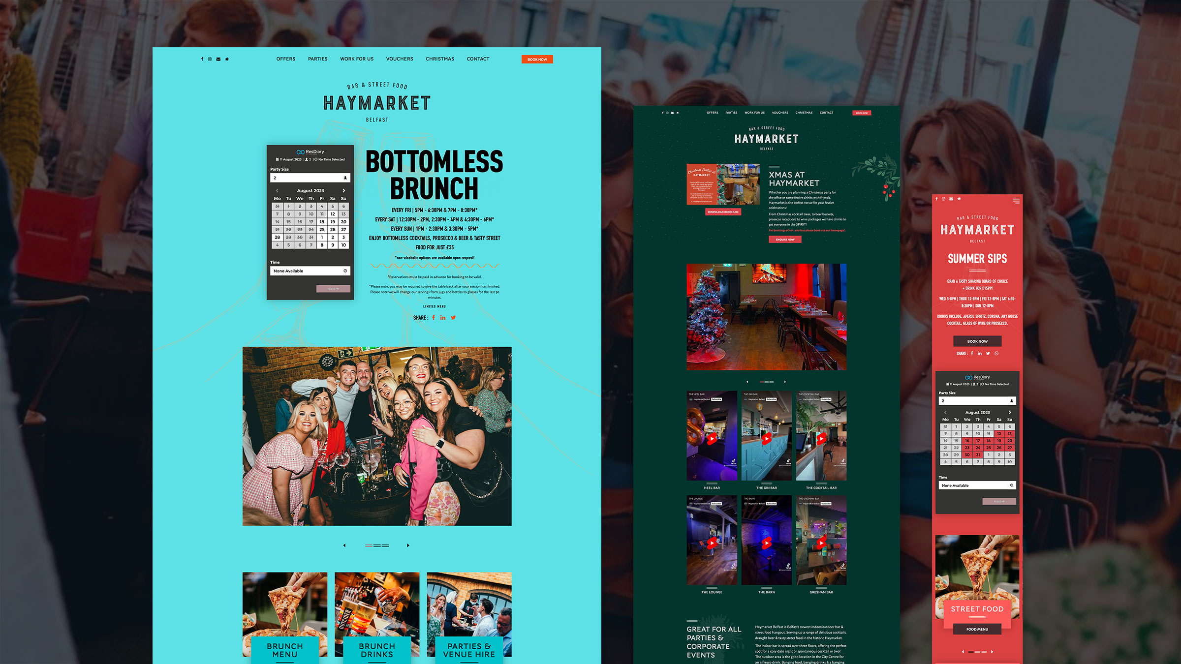 Haymarket Website Design by Element Seven respinsive, modern