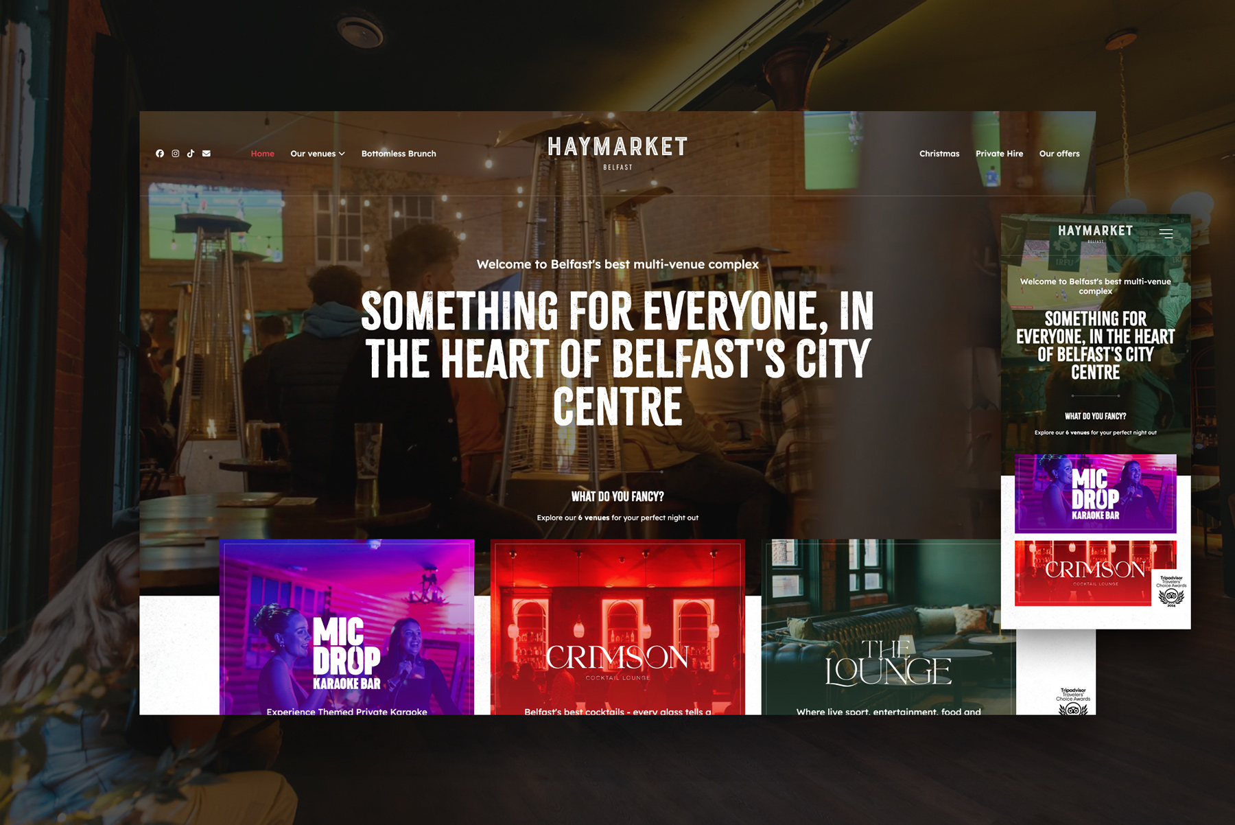 The Haymarket Belfast homepage, with something for everyone in the heart of Belfast’s city centre