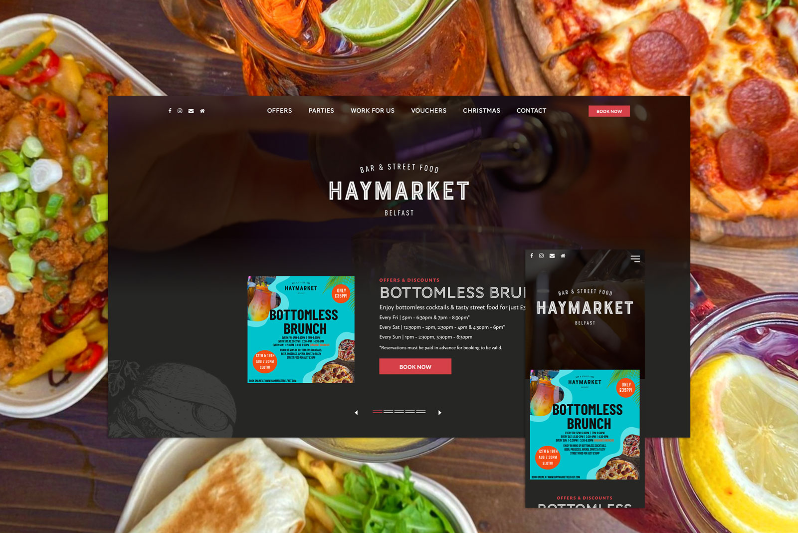 Haymarket Website Design by Element Seven respinsive, modern