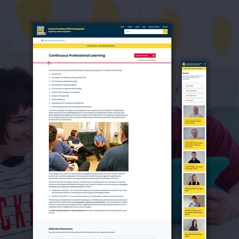 NISCC Website Design by Element Seven resppnsive, modern