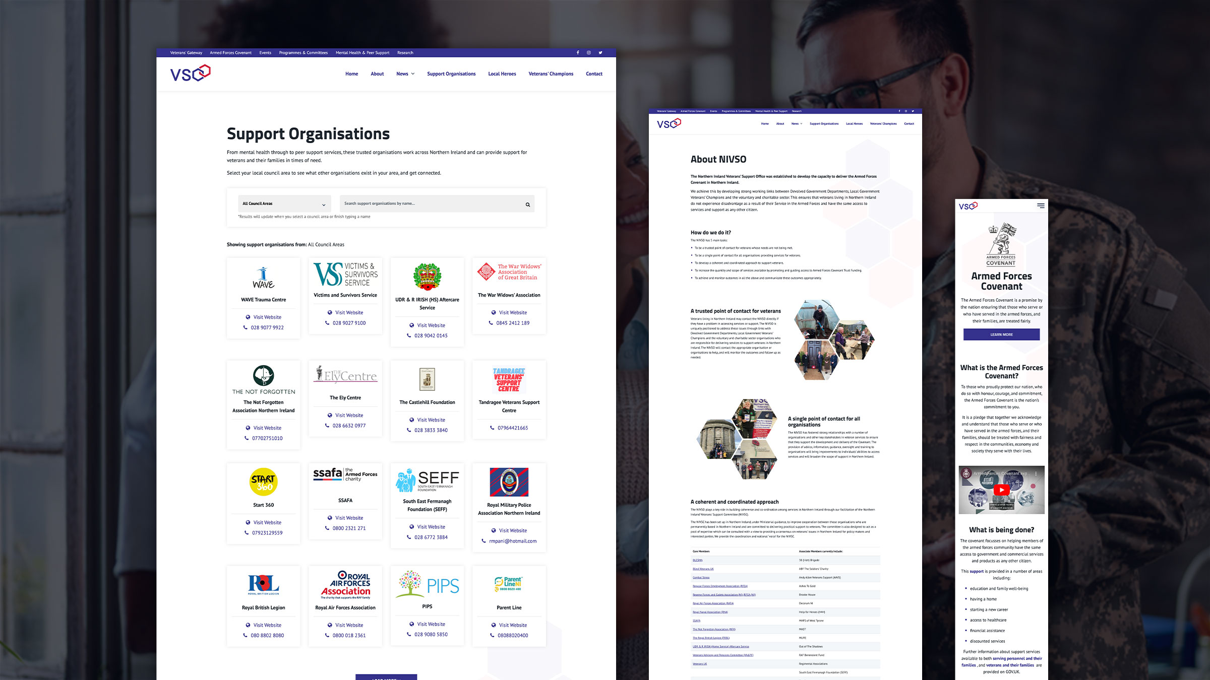 NIVSO Website Design by Element Seven resppnsive, modern