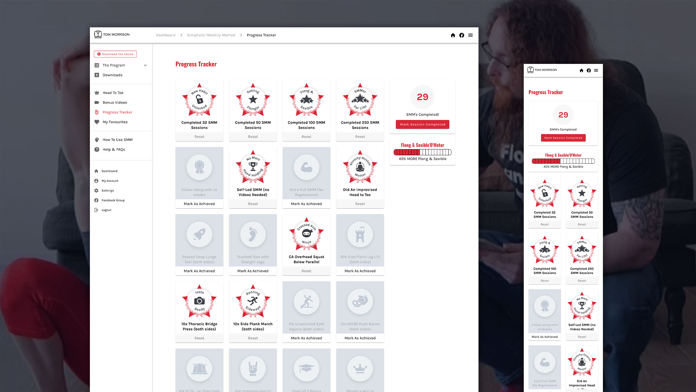 Tom Morrison Website Design by Element Seven respinsive, modern