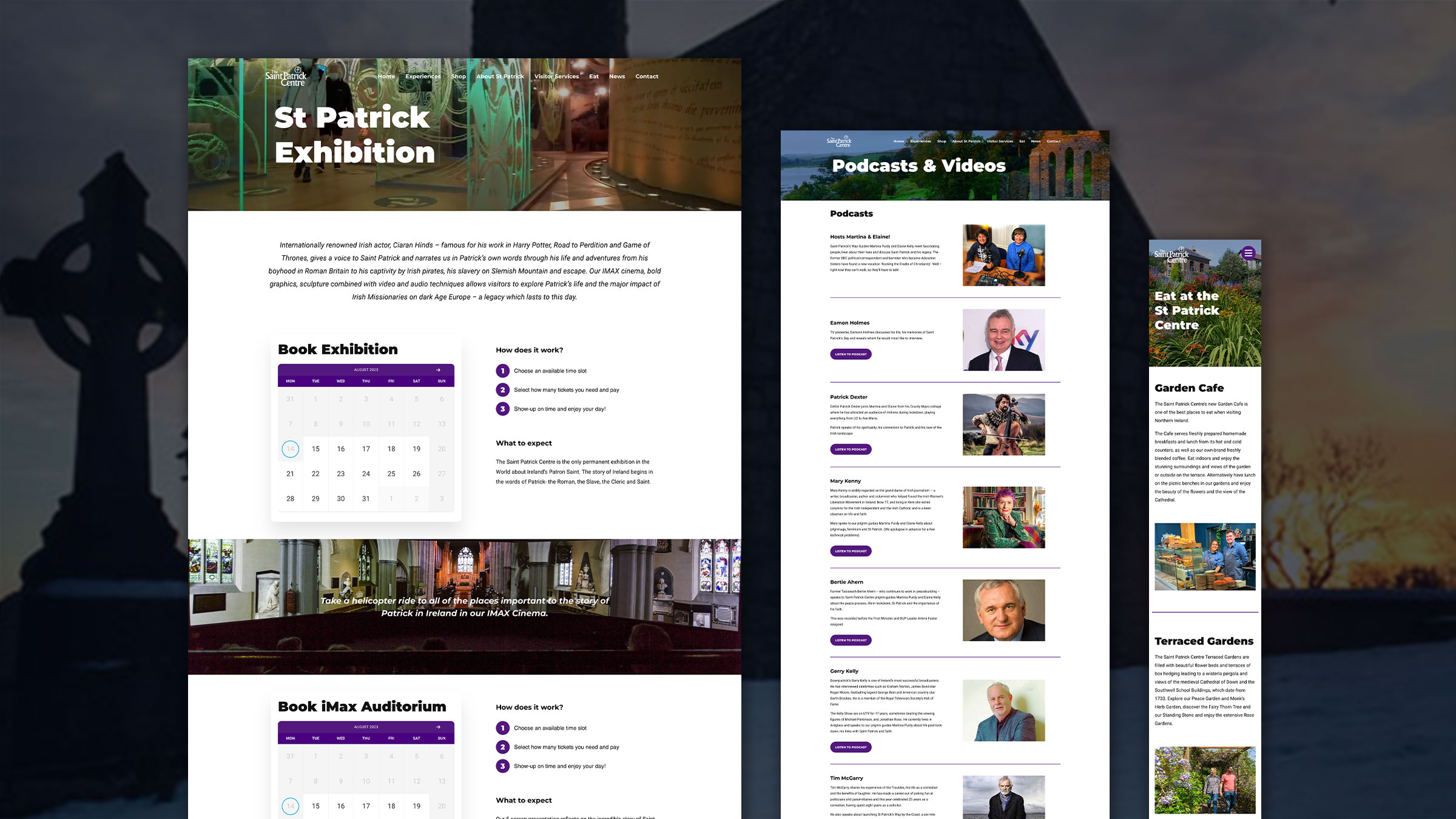 St Patrick Centre Website Design by Element Seven resppnsive, modern