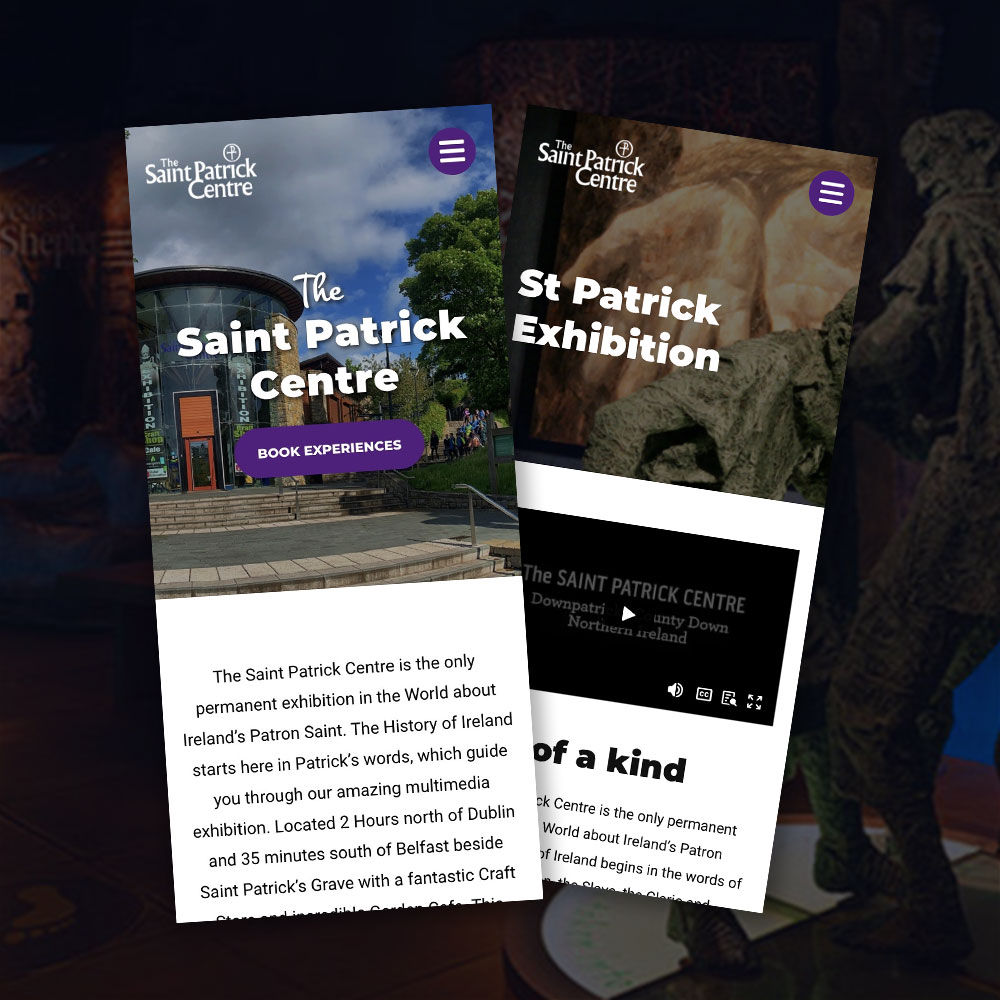St Patrick Centre Website Design by Element Seven responsive, modern