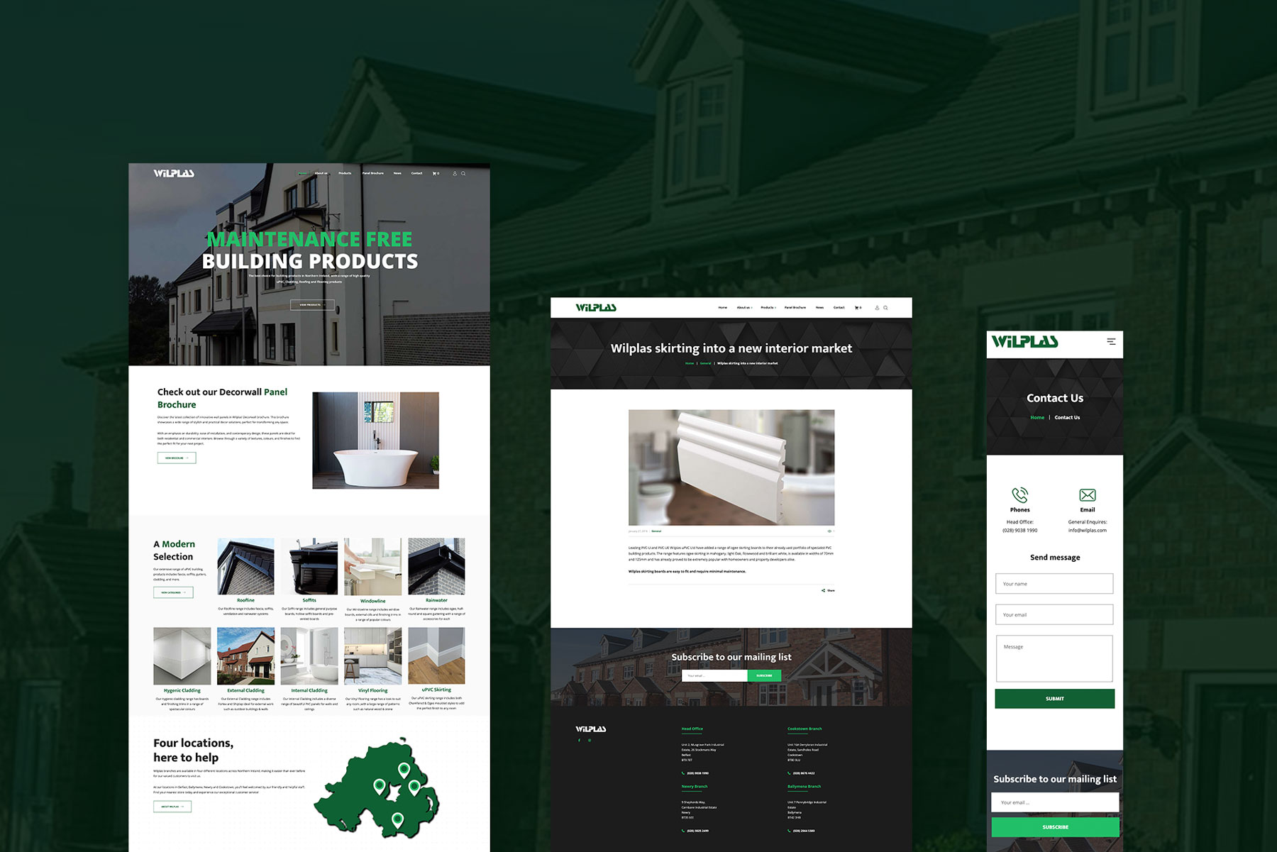 Wilplas Website Design by Element Seven responsive, modern